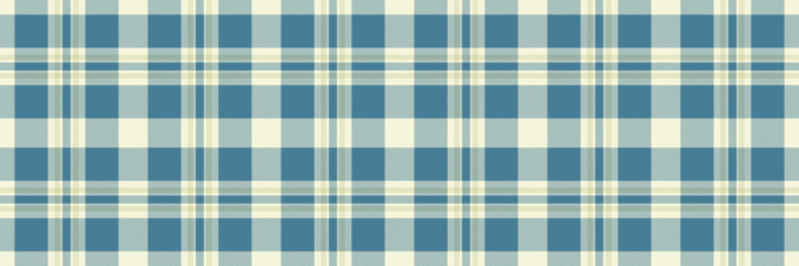 Poster - Elegant blue and cream plaid pattern.  Perfect for textile designs, website backgrounds, or crafting projects.  This classic check evokes feelings of comfort and sophistication.