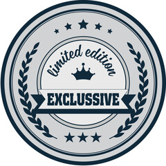 Poster - Exclussive Limited Edition Stamp Seal Typography Vector design