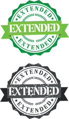 Poster - Extended Stamp Seal Typography Vector design