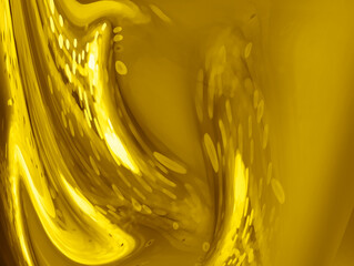 Aufkleber - abstract yellow tones with fluid lines and soft gradients