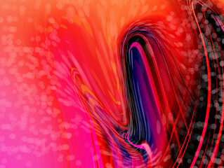 Aufkleber - abstract red tones with fluid lines and soft gradients