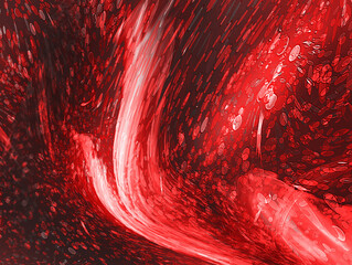 Aufkleber - abstract red tones with fluid lines and soft gradients