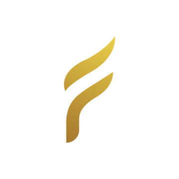 F letter based Logo modern and eye caching design 