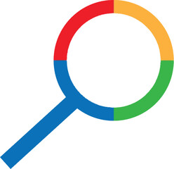 Fototapete - Google color search icon and 