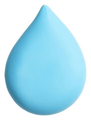 Canvas Print - png light blue teardrop minimal simple turquoise.