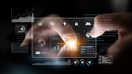 Poster - Data dashboard and analytics system supports business, analytics, and data insights through centralized charts, statistics, and monitoring interface Latch