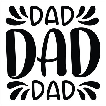Dad - 3D writing with shadow and inspirational background