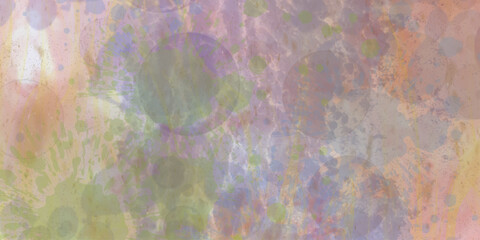 Fototapete - Abstract dynamic shape of colorful pattern combination mixes color and design texture watercolor painting with isolated on artistic background, grungy paint watercolor splatter soft color design.
