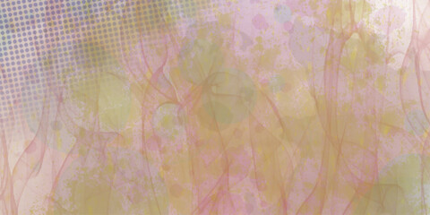 Fototapete - Abstract dynamic shape of colorful pattern combination mixes color and design texture watercolor painting with isolated on artistic background, grungy paint watercolor splatter soft color design.
