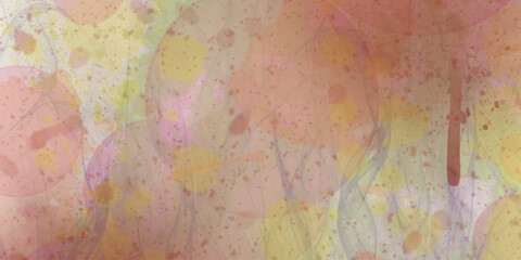 Fototapete - Abstract dynamic shape of colorful pattern combination mixes color and design texture watercolor painting with isolated on artistic background, grungy paint watercolor splatter soft color design.