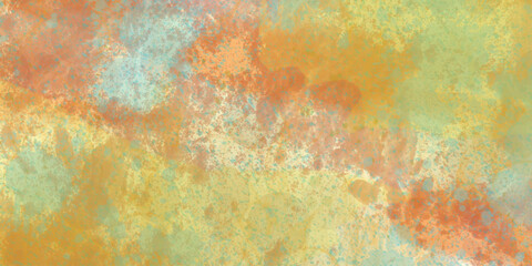 Fototapete - Abstract dynamic shape of colorful pattern combination mixes color and design texture watercolor painting with isolated on artistic background, grungy paint watercolor splatter soft color design.