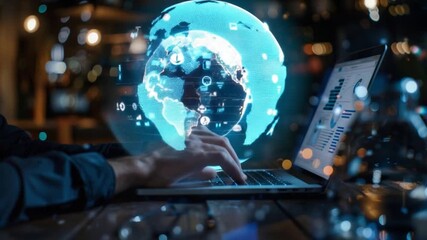 Poster - Global data analysis on a laptop at night