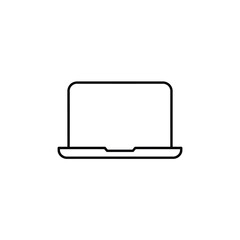Fototapete - Sleek and Modern Laptop Computer Icon for Technology and Design Projects