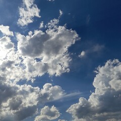 Wall Mural - blue sky with clouds