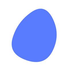 Aufkleber - Periwinkle blob shape with rounded edges isolated on a very background in digital rendering on transparent background