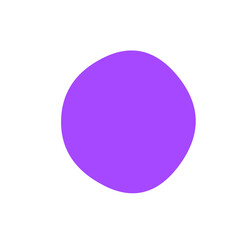 Aufkleber - A pixelated circle in violet color against a solid void, simple digital illustration element design on transparent background