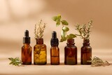 herbs and oil