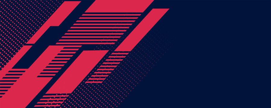Abstract red geometric composition, speed technology futuristic design background vector illustration.