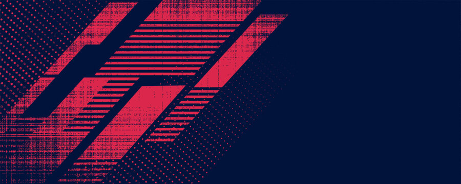 Abstract red geometric composition, speed technology futuristic design background vector illustration.