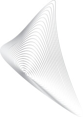Poster - Circle dynamic with metallic glowing.  Modern silver gradient, banner, symbol