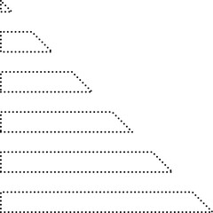 Poster - Dotted outline for triangle. Elements for design