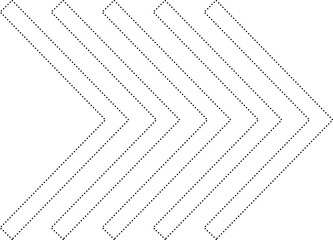 Poster - Dotted outline for triangle. Elements for design