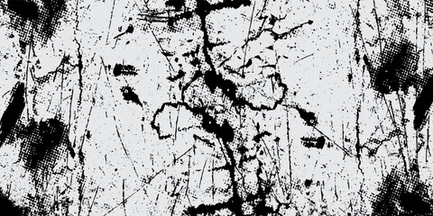 Aufkleber - Black texture overlay. Dust grainy texture on white background. Grain noise stamp. Old paper. Grunge design elements.modern
