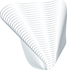 Poster - Circle and fluid forms with metallic silver. Modern design elements