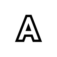 Fototapete - A bold, stylized letter 