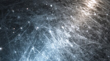 Poster - Light reveals ultrafine scratches being polished from the surface of a space telescope mirror, demonstrating meticulous attention to detail during its fabrication