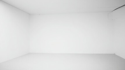 Poster - Minimalist Modern Room: An empty, contemporary room bathed in natural light, showcasing clean lines and a sense of spaciousness, ready for creative interior design concepts.