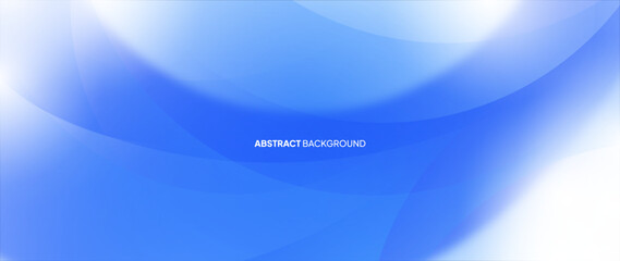 Poster - Blue abstract background with overlapping circular objects forming a beautiful pattern. Vector template for luxury digital business banners, contemporary formal invitations, and luxury vouchers.
