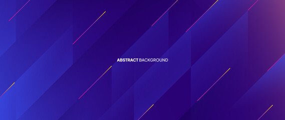 Poster - Abstract gradation blue background with gradation. The neatly arranged slanted lines form a dynamic pattern.