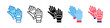 © Awicon - Protective Gloves Multiple Style Icon Set Collection.