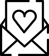 Fototapete - Minimalistic Modern Rounded Outline Letter Icon