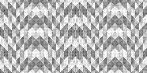 Poster - Abstract overlapping vector black and gray gradient Pattern grid metal lines fabric square background. seamless fabric geomatics overlapping create retro line pattern design.