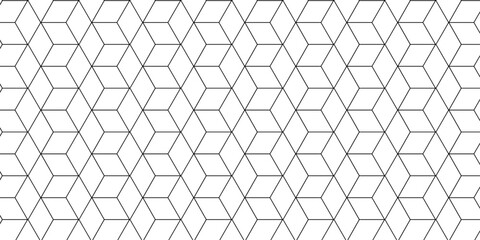 Fototapete - 	
Abstract seamless pattern with hexagon square cube geometric pattern shapes grid metal element texture design. Vector tiles gradient triangle diamond honeycomb hexagon art.