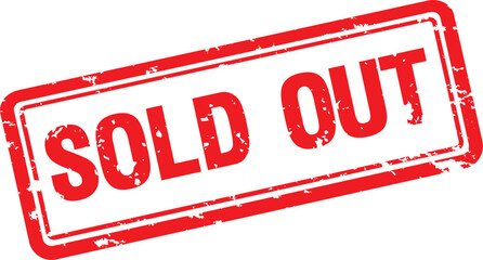 Poster - Sold Out Level Typography Vector design