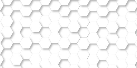 Fototapete - White Hexagonal Background. Luxury White Pattern. Futuristic abstract honeycomb mosaic white background. geometric mesh cell texture. modern futuristic wallpaper.	
