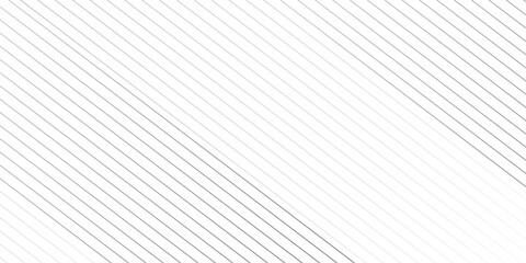 Fototapete - Geometric diagonal stripe seamless fabric classic black and white thin gradient line background. Diagonal stripe oblique, slanting lines gradient abstract art modern geometric vector fabric pattern.	