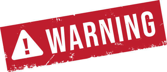 Poster - Warning Level Typography Vector design