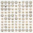 © Masumbillah - Collection of various sad and unhappy emoticons