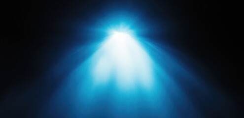 Wall Mural - Intense Spotlight Beam Effect on Dark Gradient Background with Lighting Flare Effect