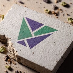 Aufkleber - Geometric Symbol on Stone