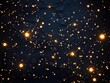 © inwinki - Abstract starfield of glowing golden particles and embers scattered across a dark cosmic sky. A beautiful, magical background of distant stars, lights, or fireflies