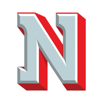 3D glossy letter 