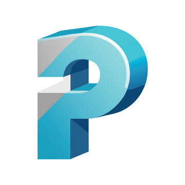 3D glossy letter 