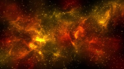 Wall Mural - 4k flying through clouds star field open space nebulae stars. cosmic moving glowing stars novae. 4k 