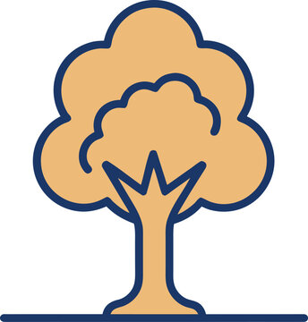 vector tree with cloud