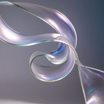A delicate swirling abstract formation res